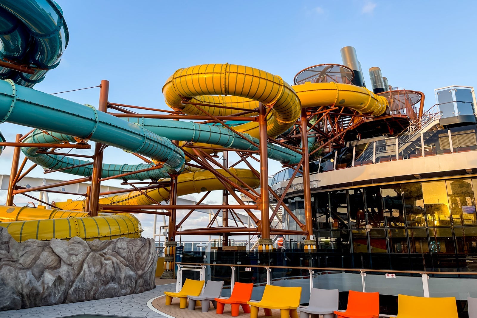MSC World America water slides