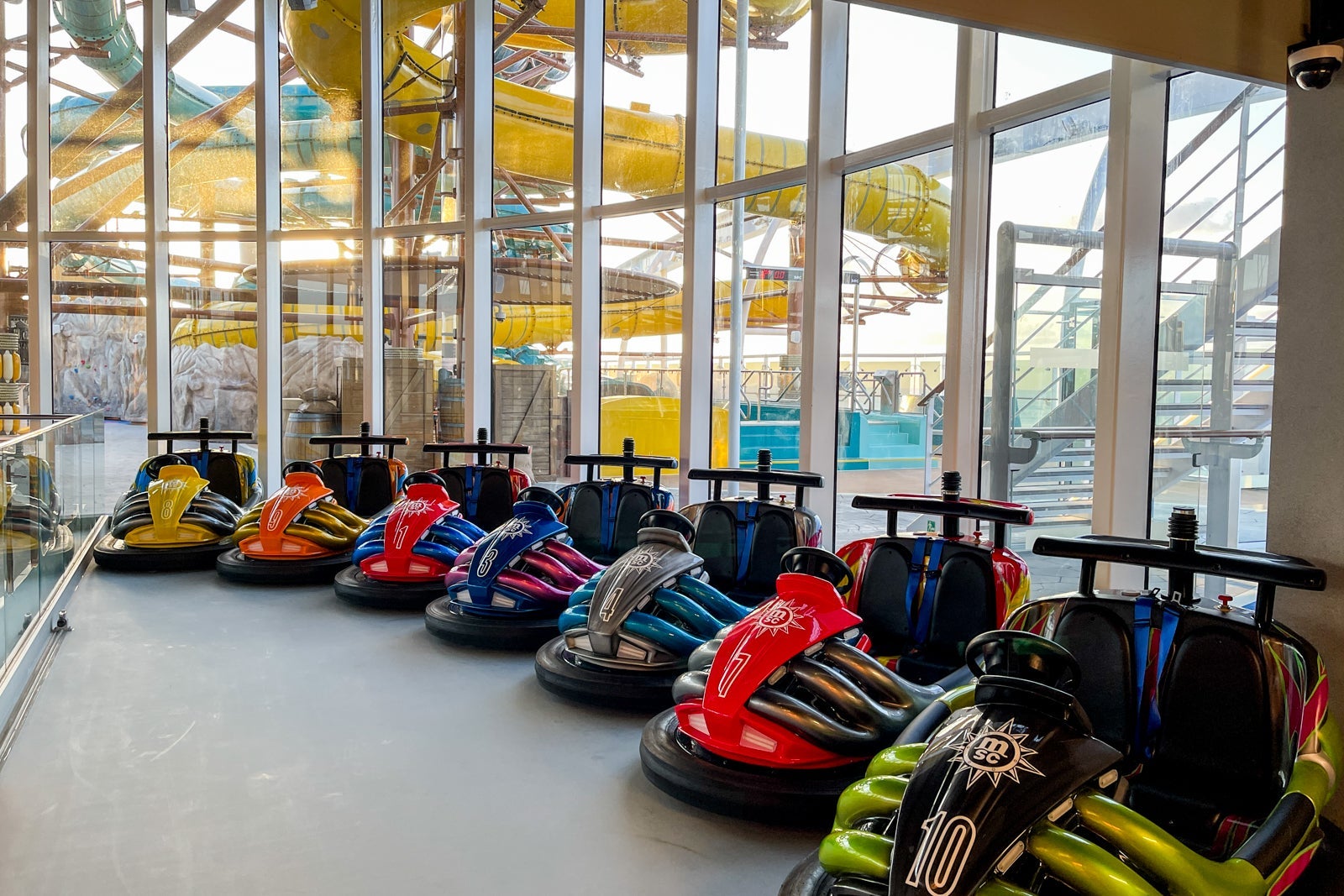 MSC World America bumper cars