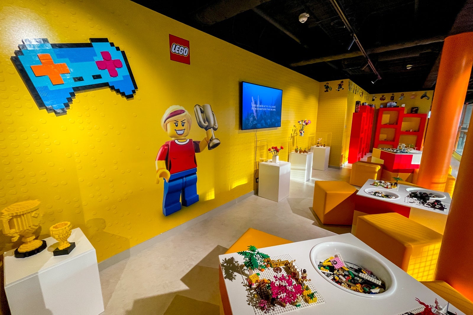 Lego play room aboard MSC World America.