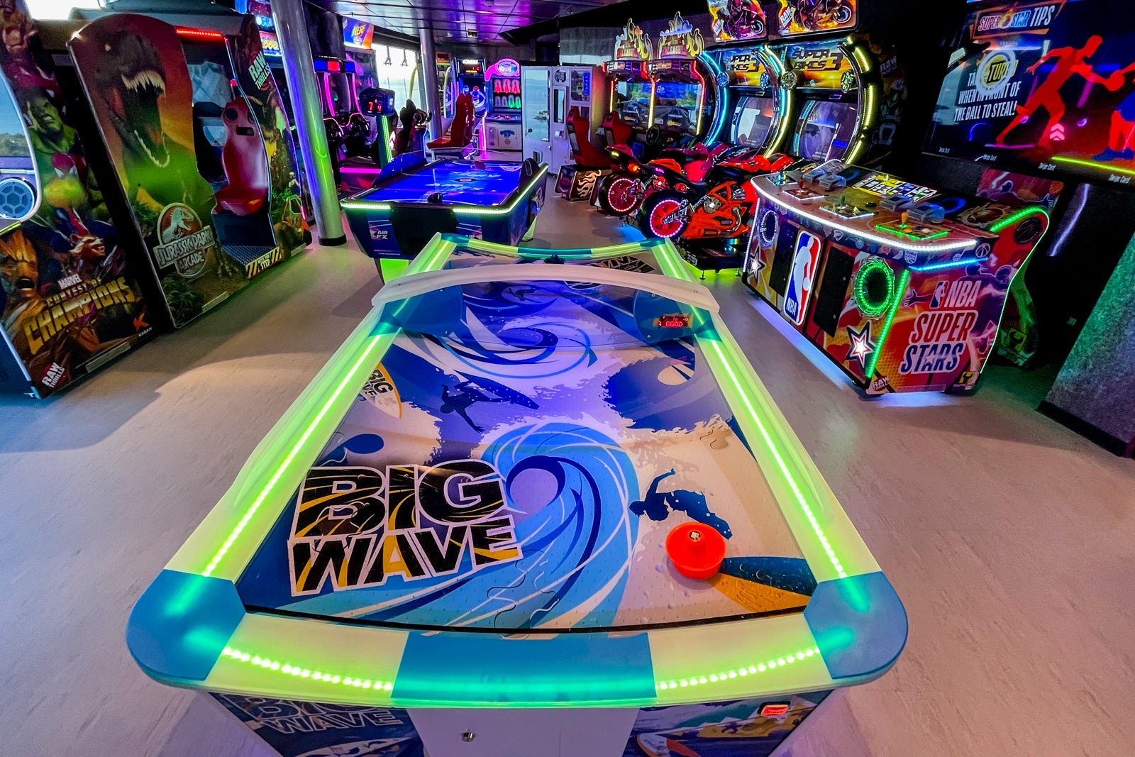 Arcade games aboard MSC World America