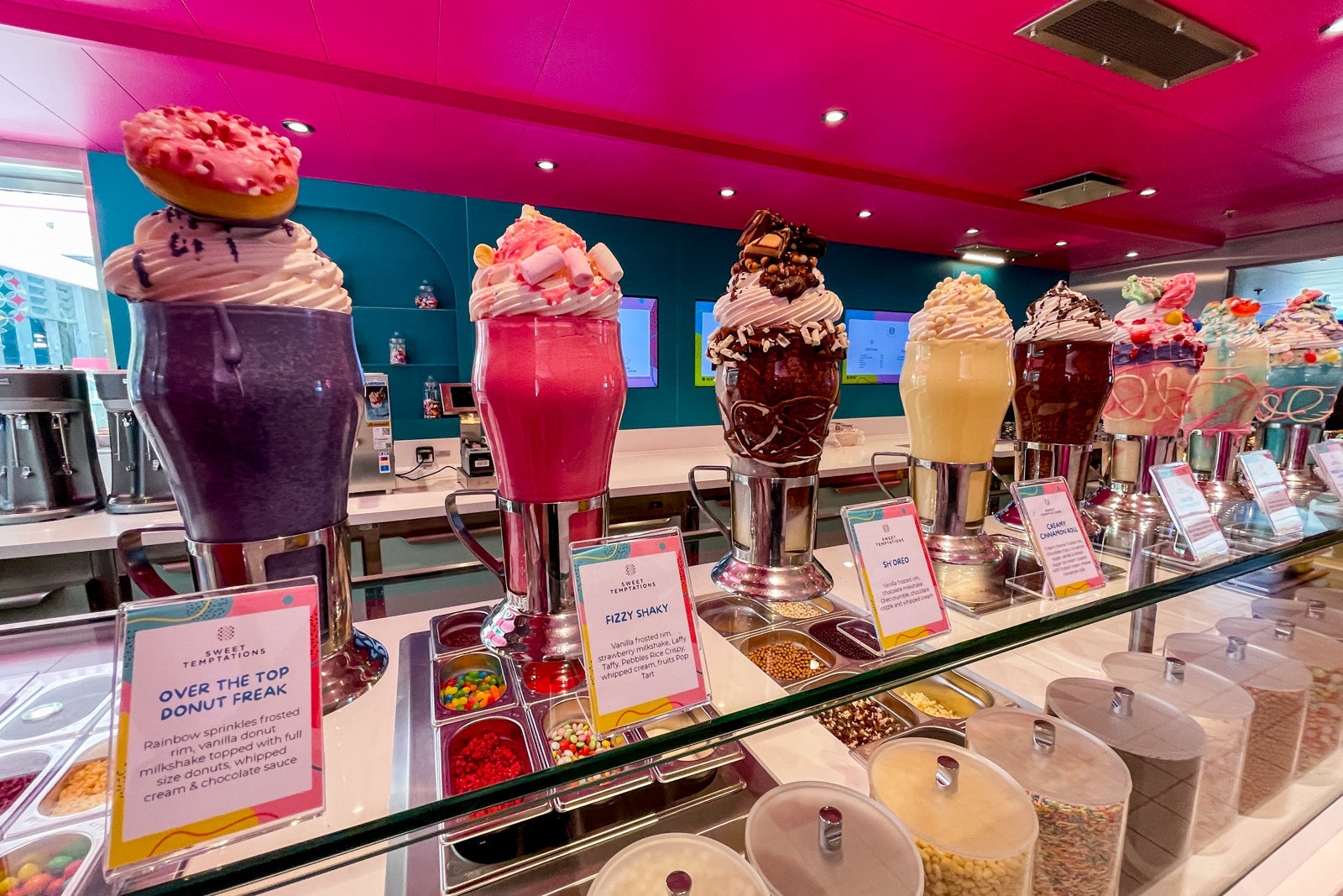 Sweet Temptations dessert shop. MSC World America