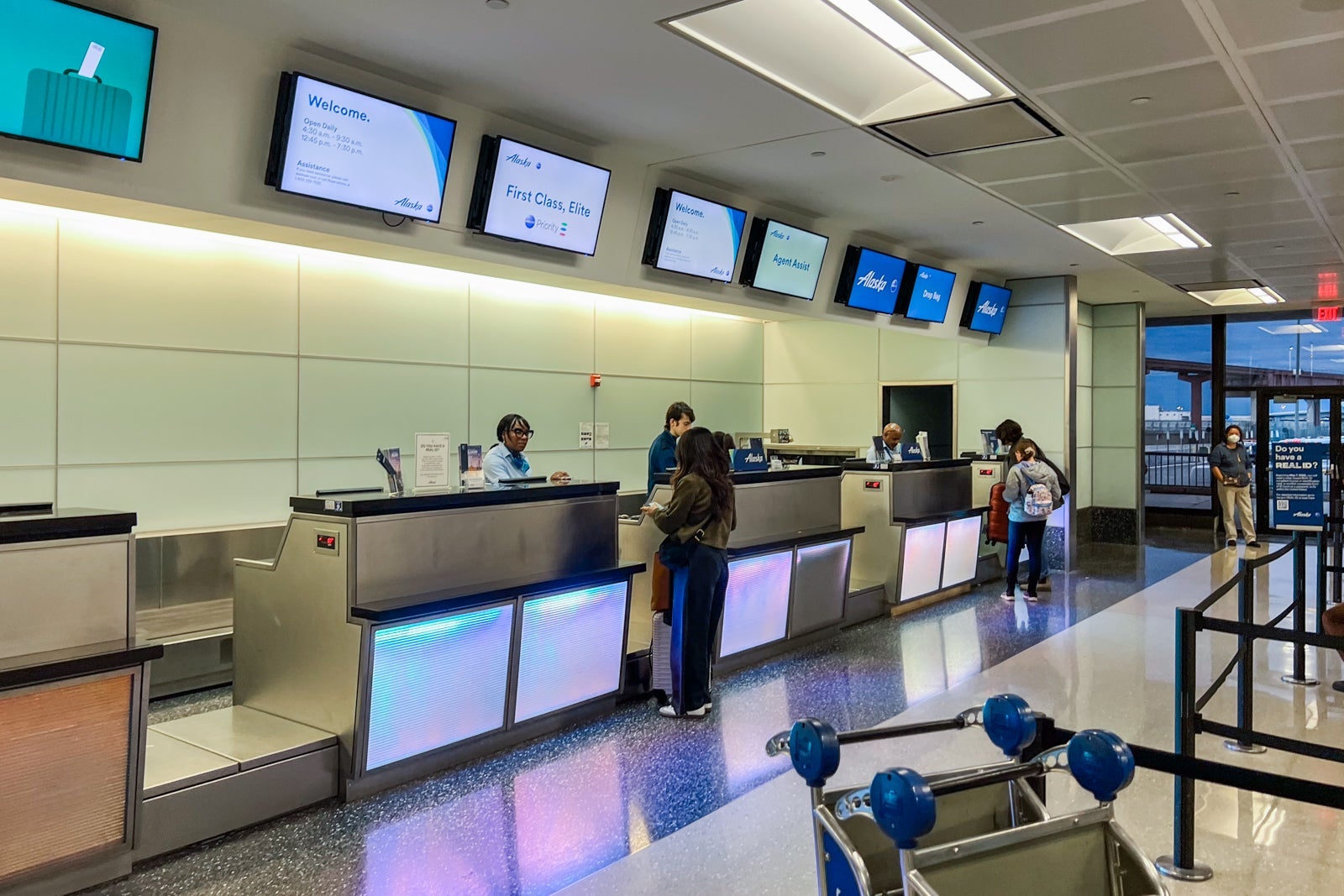 check in area