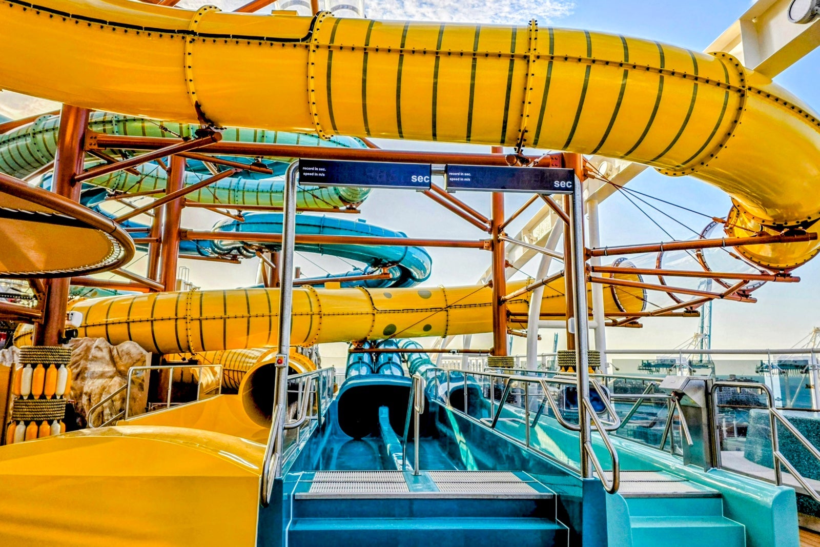 dual racing water slides MSC World America