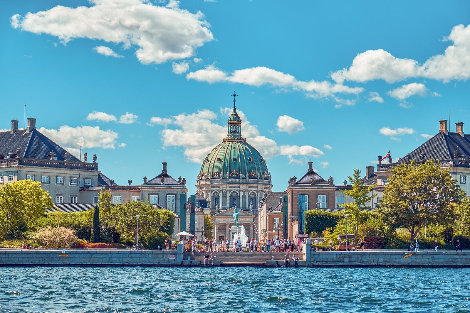 Amalienborg Palace Complex in Copenhagen.