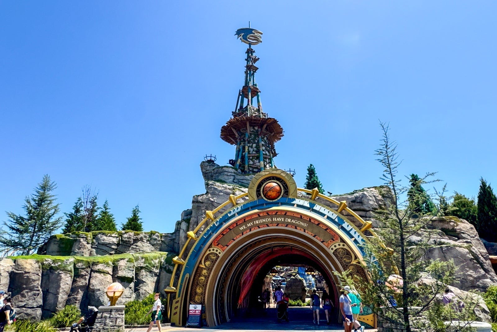 theme park land entrance