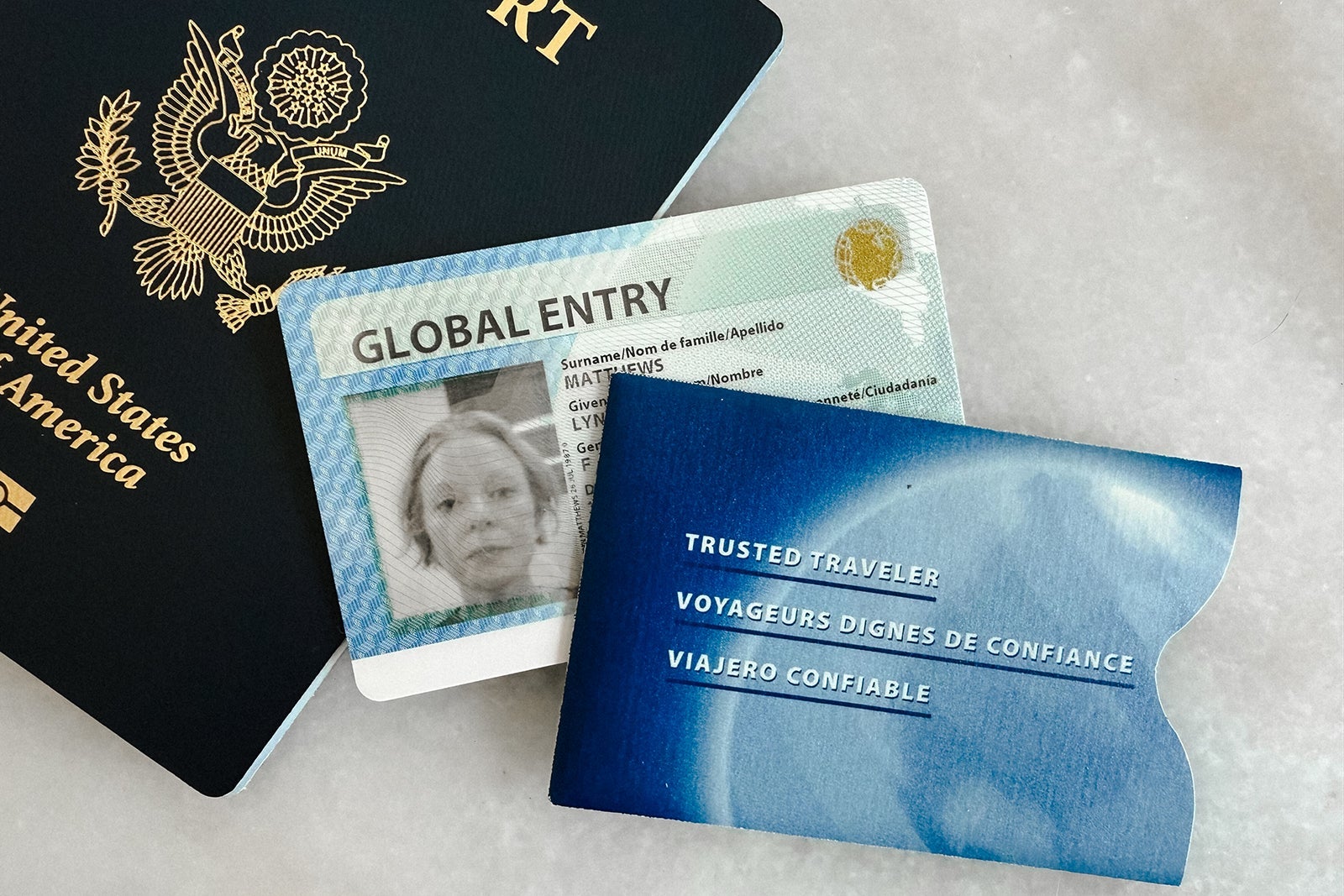 Global Entry Card and passport