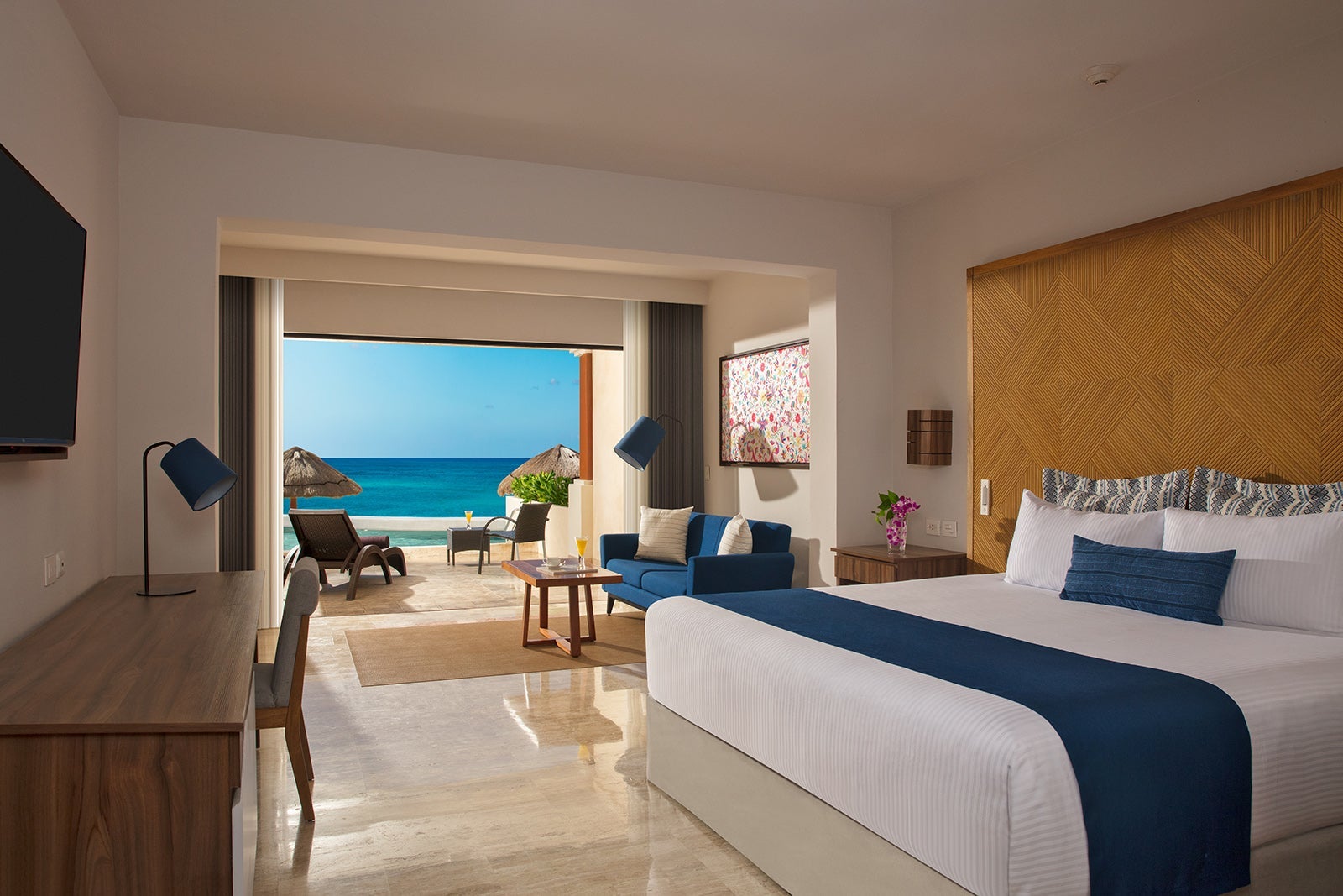 Preferred Club Junior Suite Beachfront Swim Out Hyatt Dreams Sapphire Resort and Spa Puerto Morelos