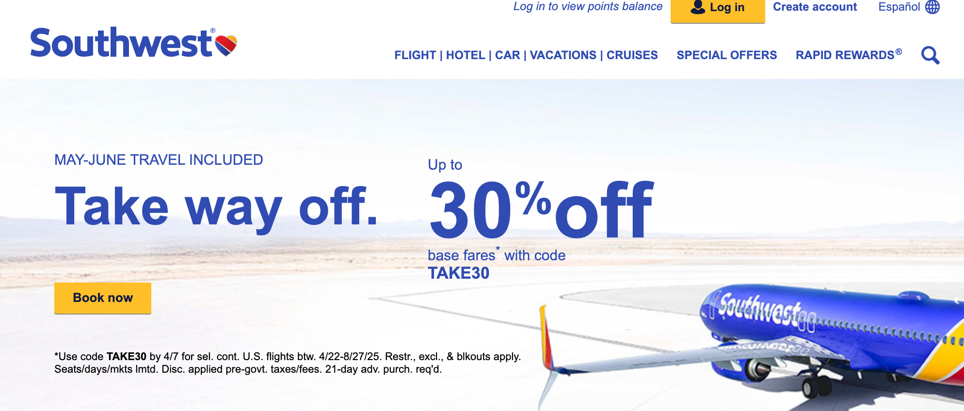 southwest screenshot