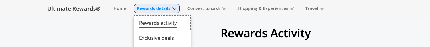 Rewards activity CSP