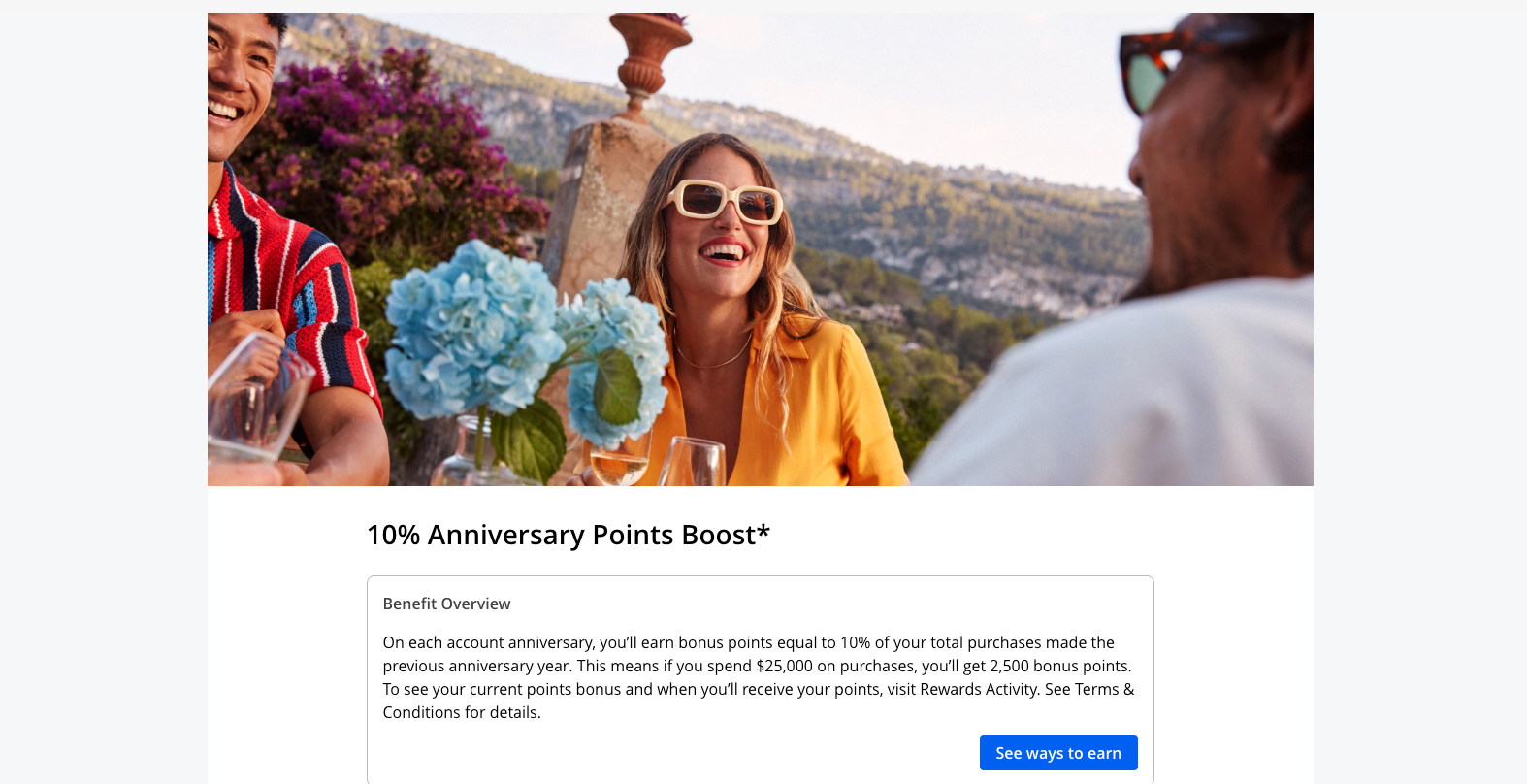 Anniversary points boost CSP