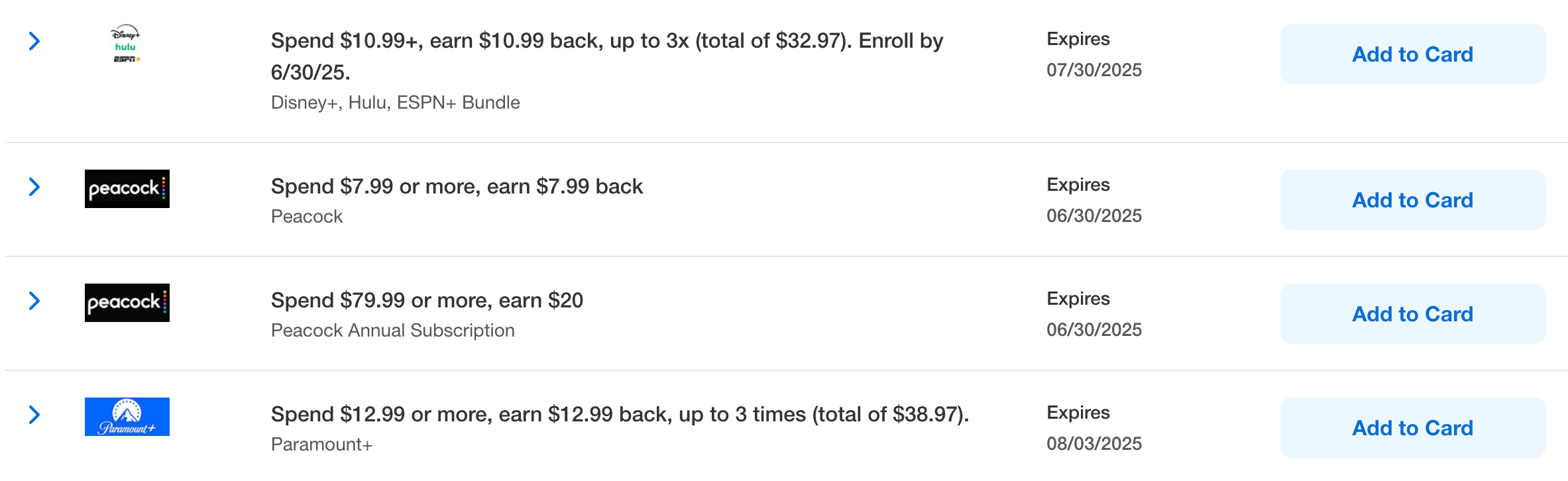 Amex offers