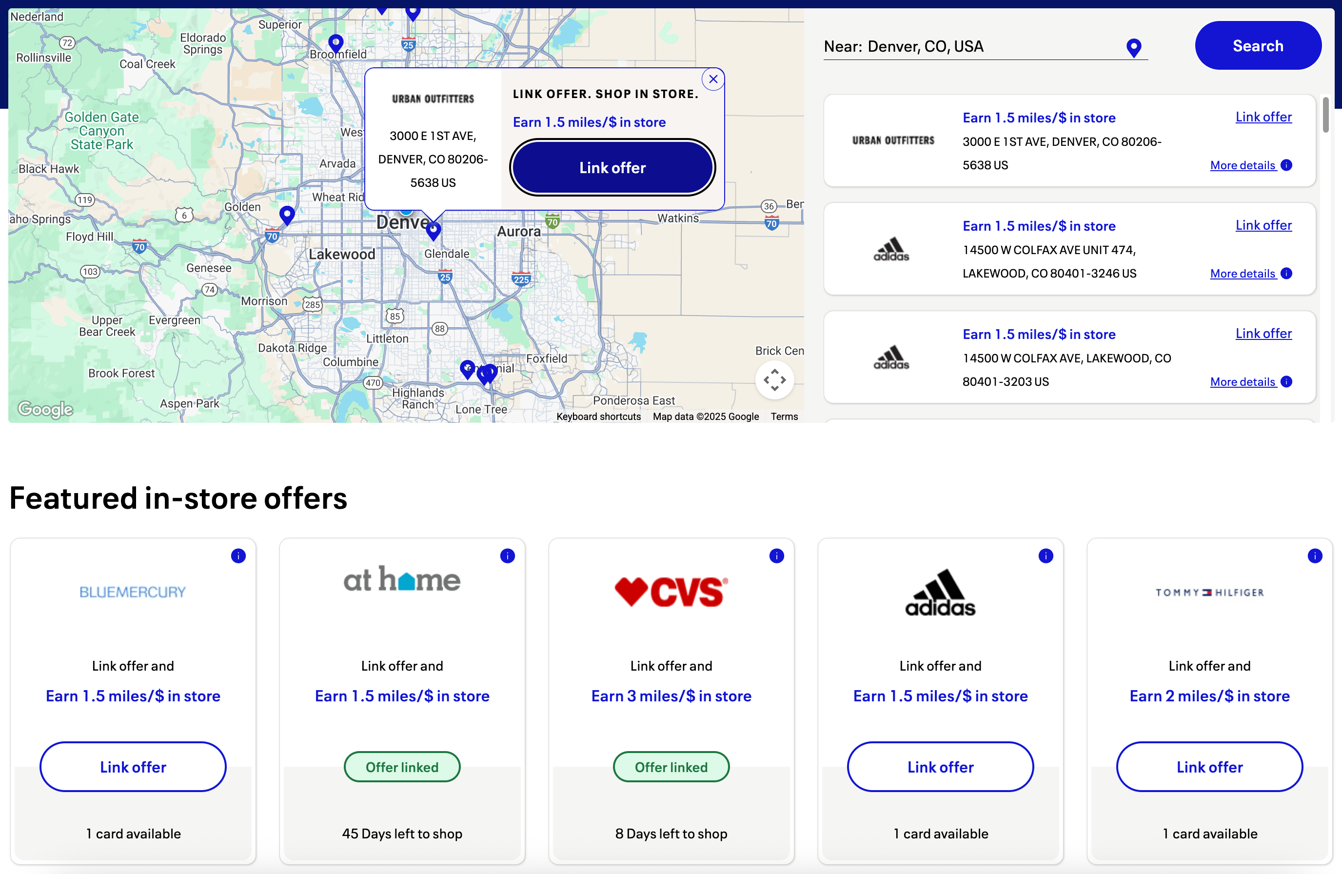 United shopping in-store offers