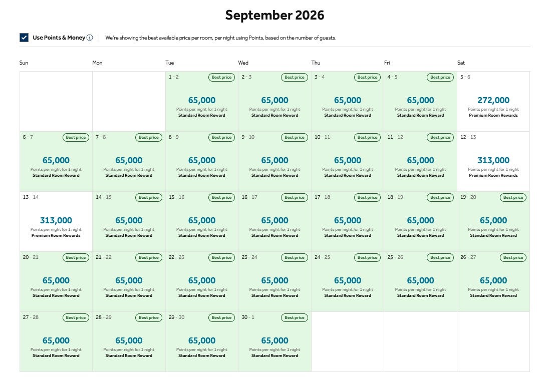 Hilton award calendar