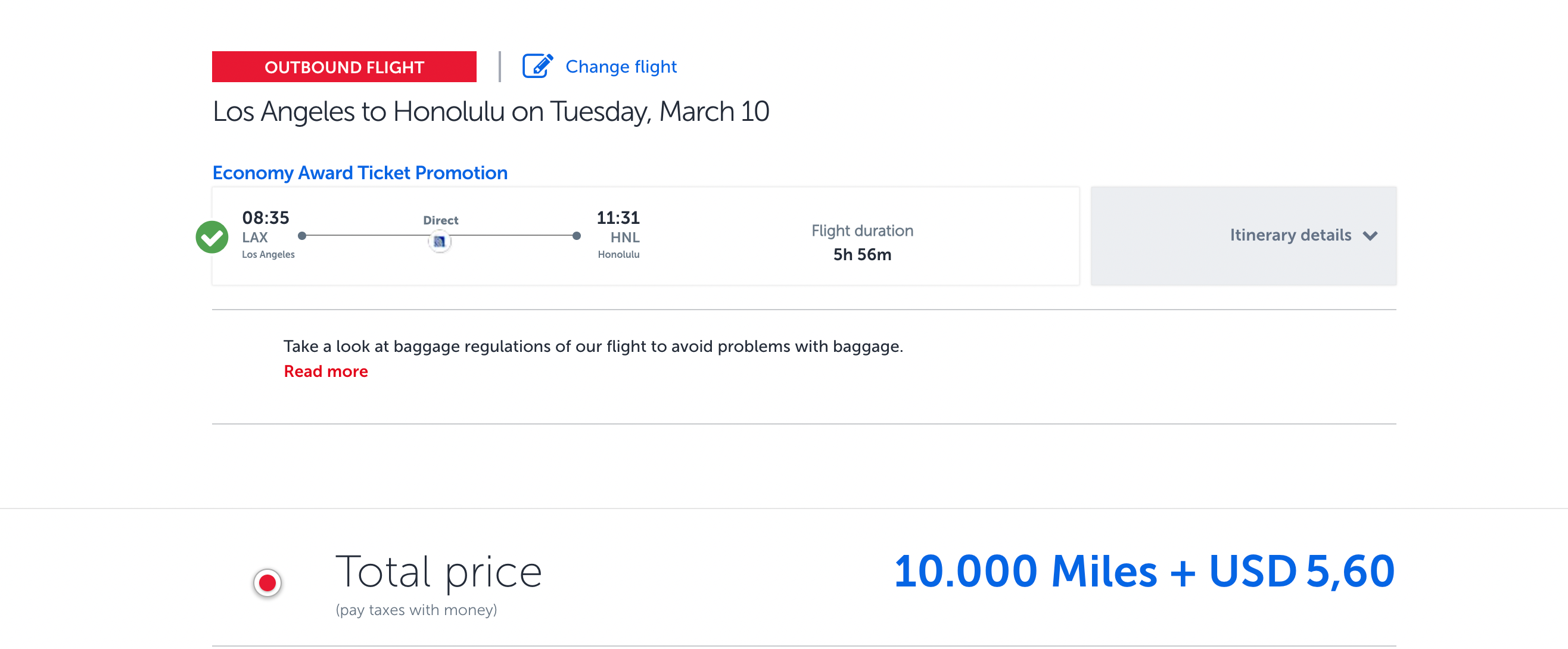 turkish airlines award flight