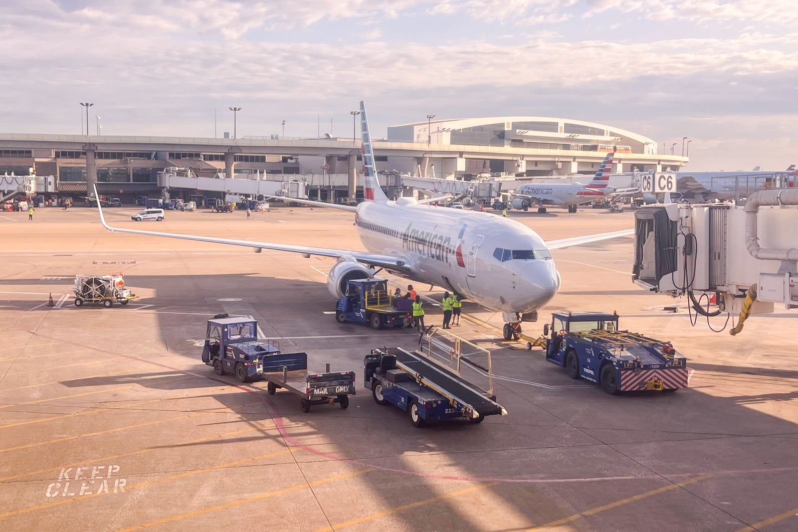 American Airlines plane at DFW