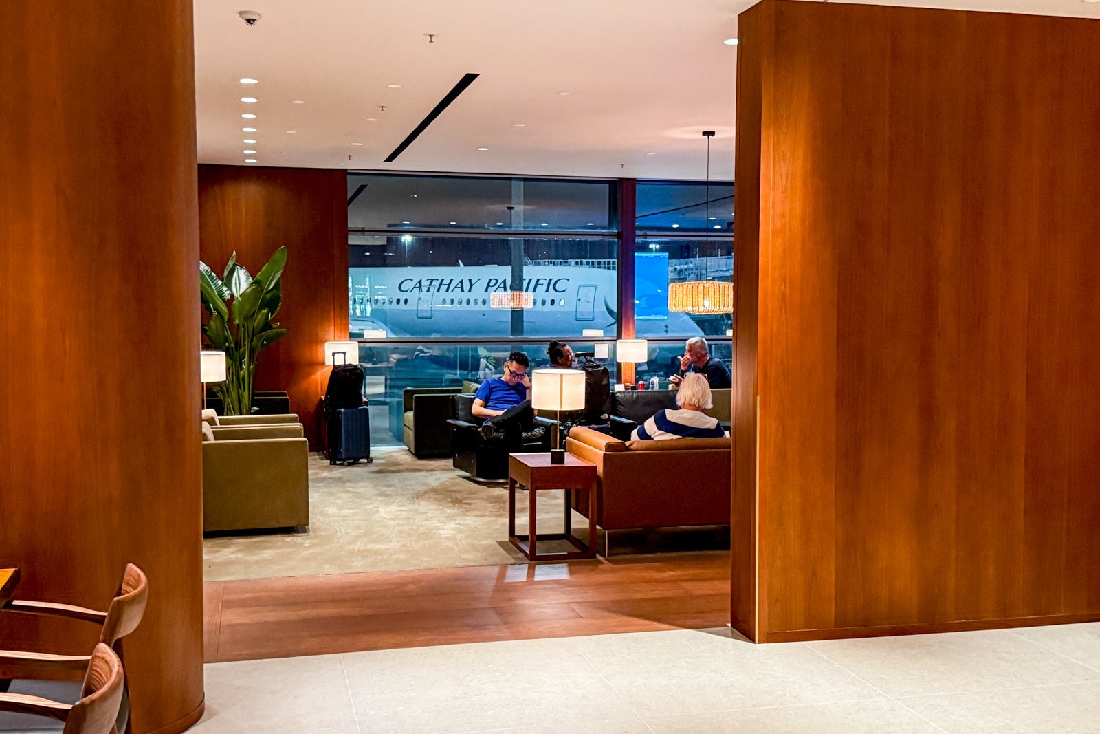 Cathay Pacific lounge interior