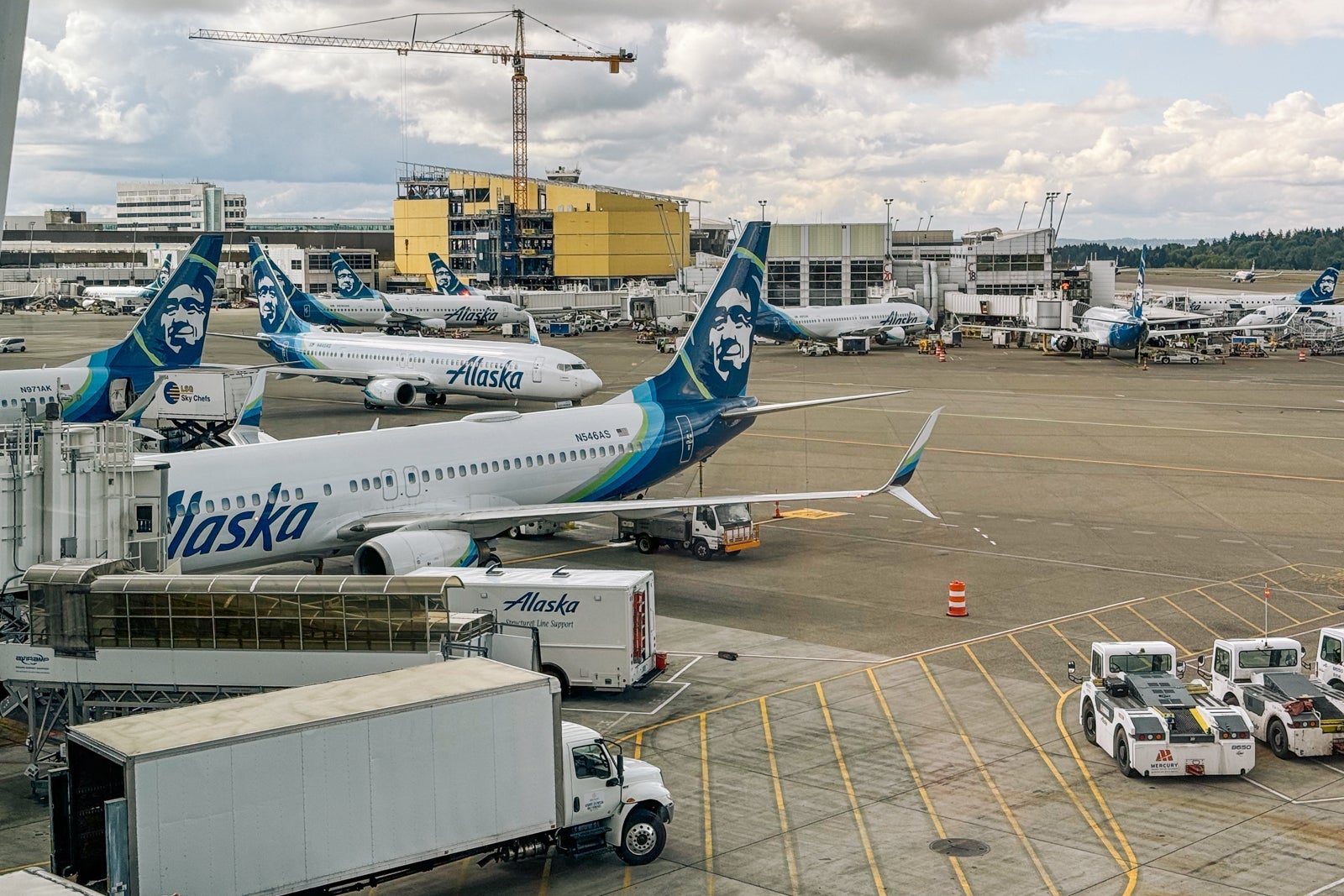 Alaska's SEA-NRT inaugural flight