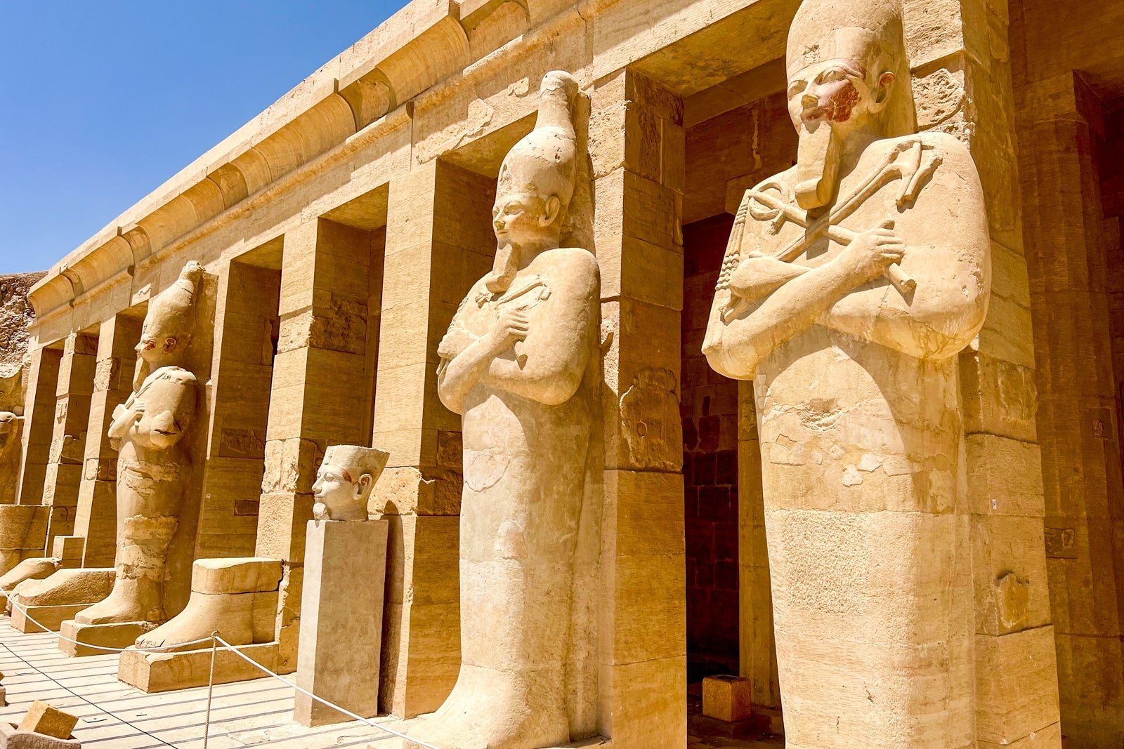 Statues at the Temple of Hatshepsut