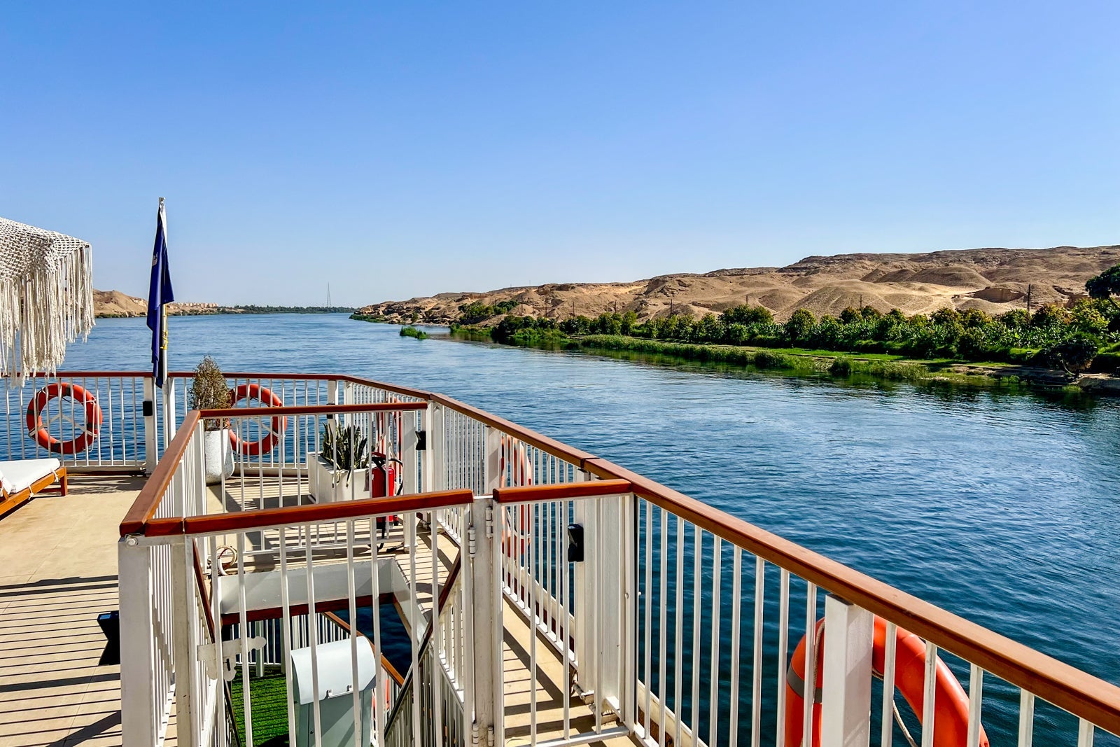 The scenery of the Nile as seen from AmaLilia