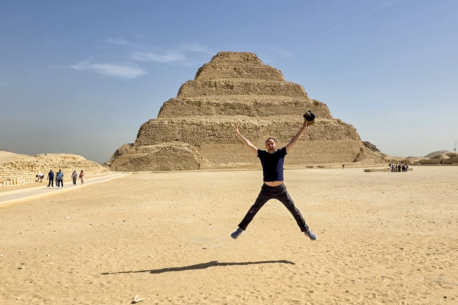 TPG's Gene Sloan at the Step Pyramid of Djoser in Egypt