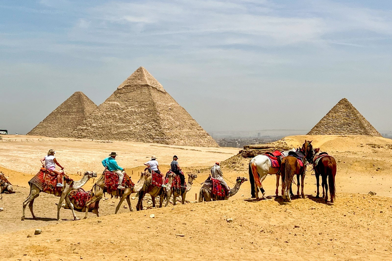The pyramids of Giza in Egypt