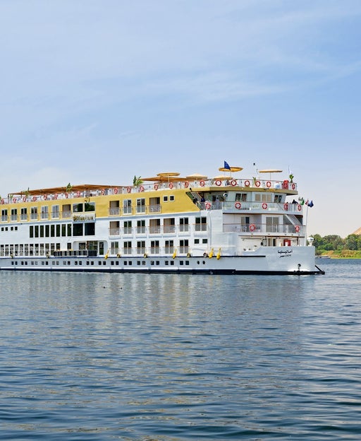The AmaWaterways vessel AmaLilia on the Nile