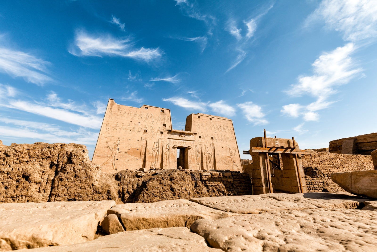 The temple of Edfu on the Nile