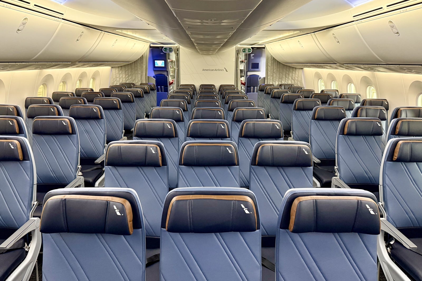 American Airlines Boeing 787-9P economy cabin