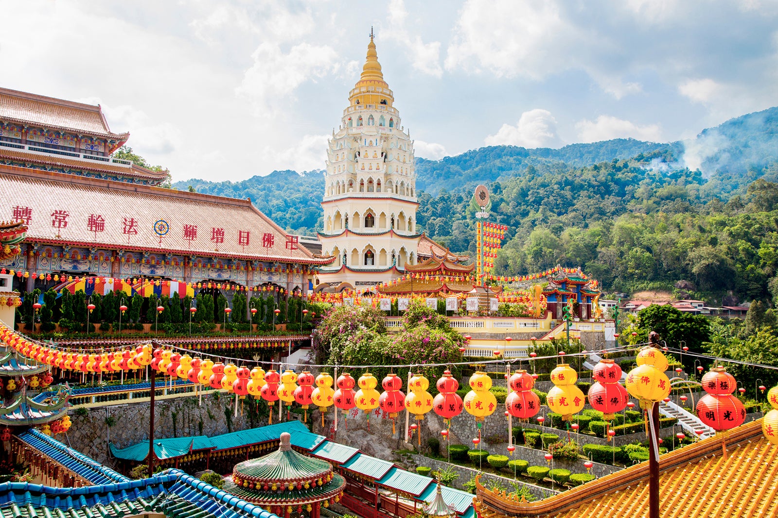 Best places to travel in September 2025 "Chinese lanterns at Kek Lok Si temple, George Town, Penang, Malaysia"
