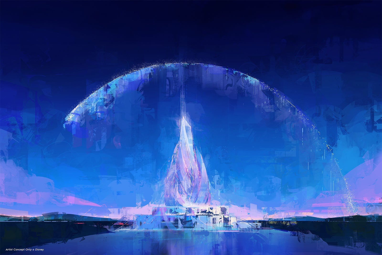 disney theme park concept art