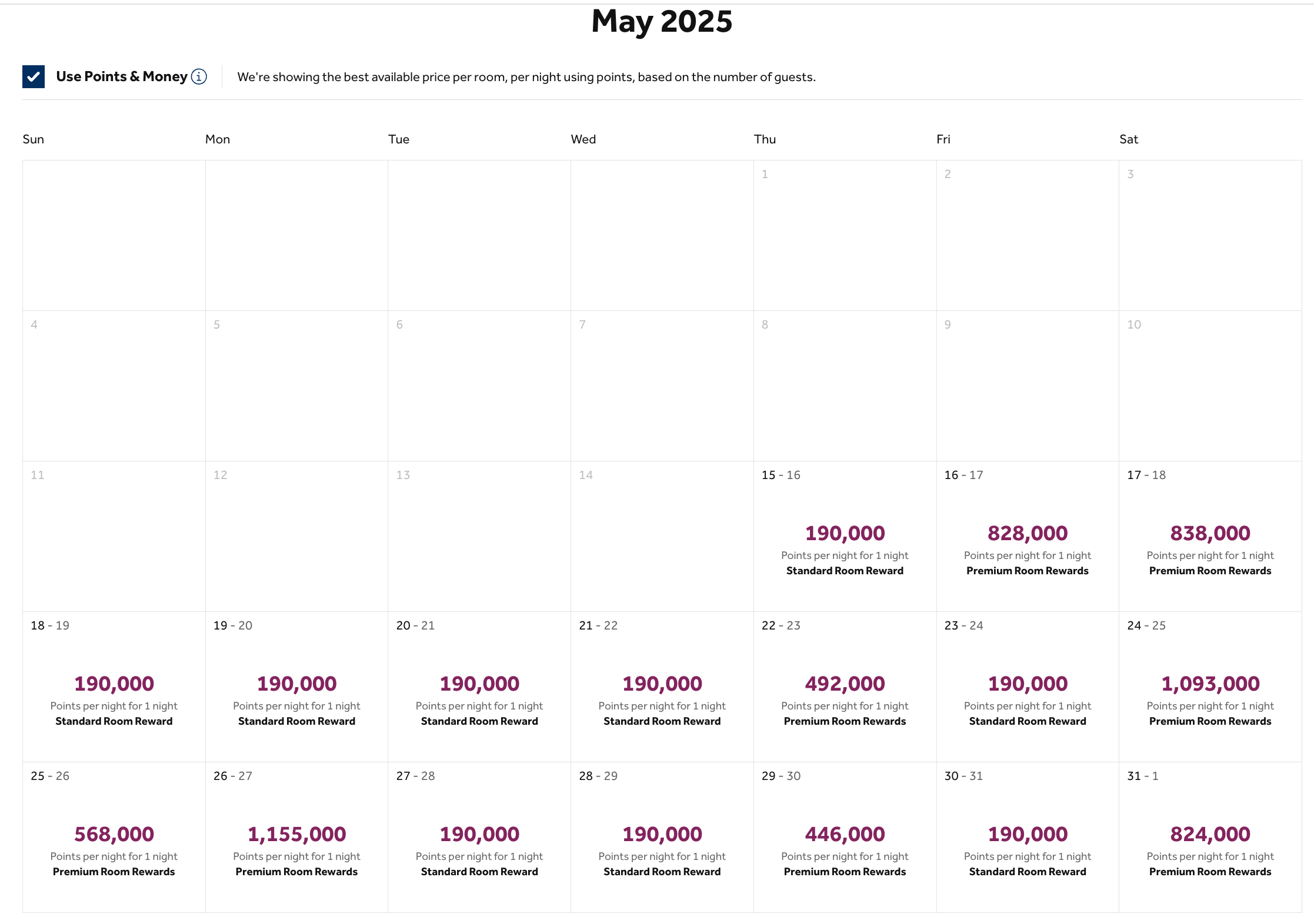 Waldorf Astoria Los Cabos Pedregal award calendar