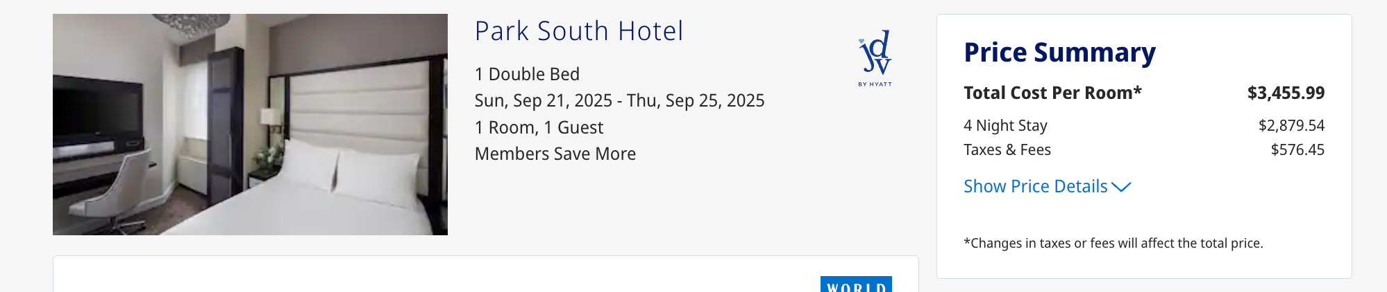 World of Hyatt screenshot