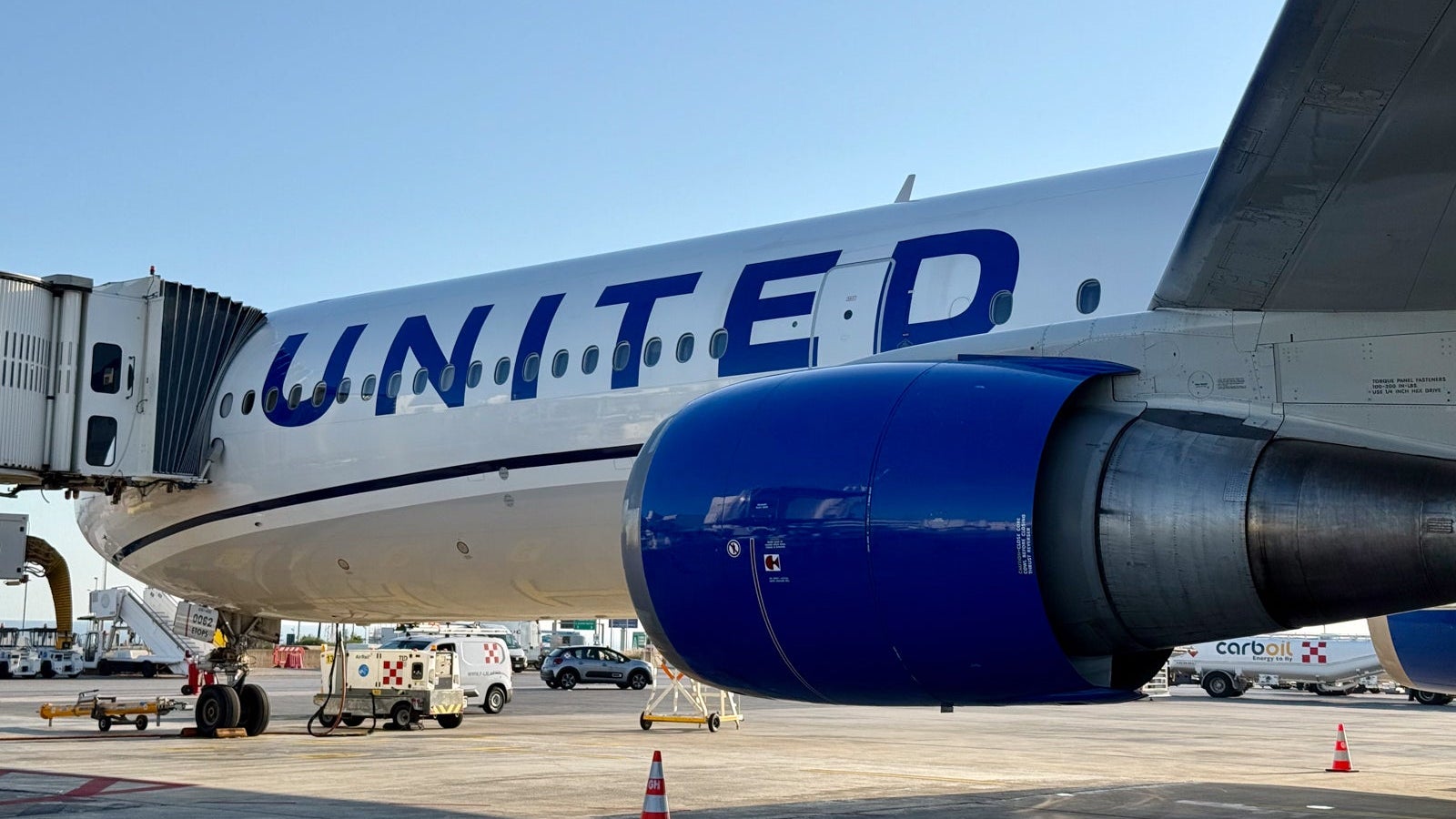 United Palermo Inaugural Boeing 767 Newark EWR
