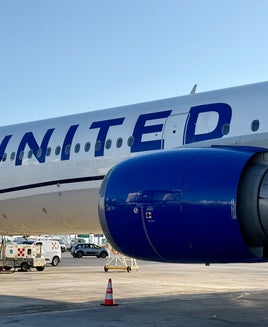 United Palermo Inaugural Boeing 767 Newark EWR