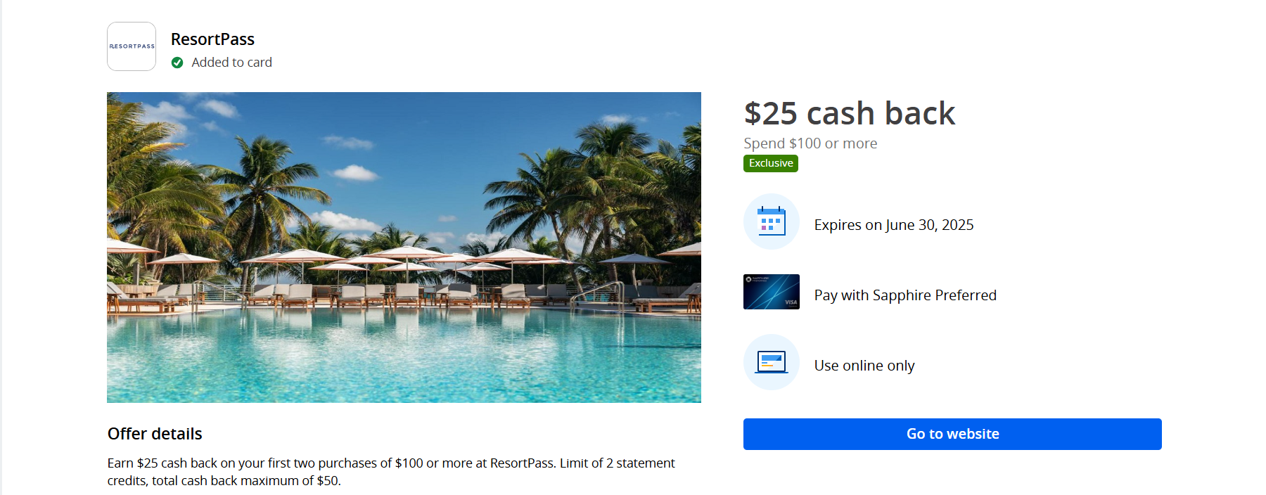 CSP ResortPass Offer