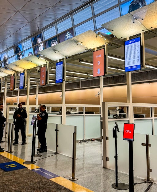 U.S. Customs and Border Protection facilities at Dallas Fort Worth International Airport (DFW).