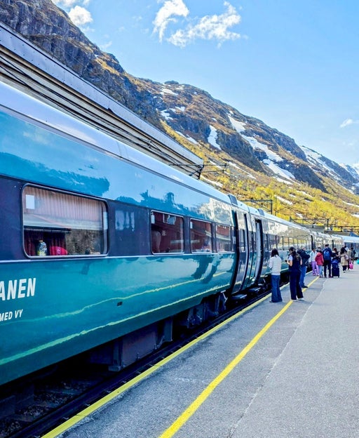 The Bergensbanen train that travels across Norway