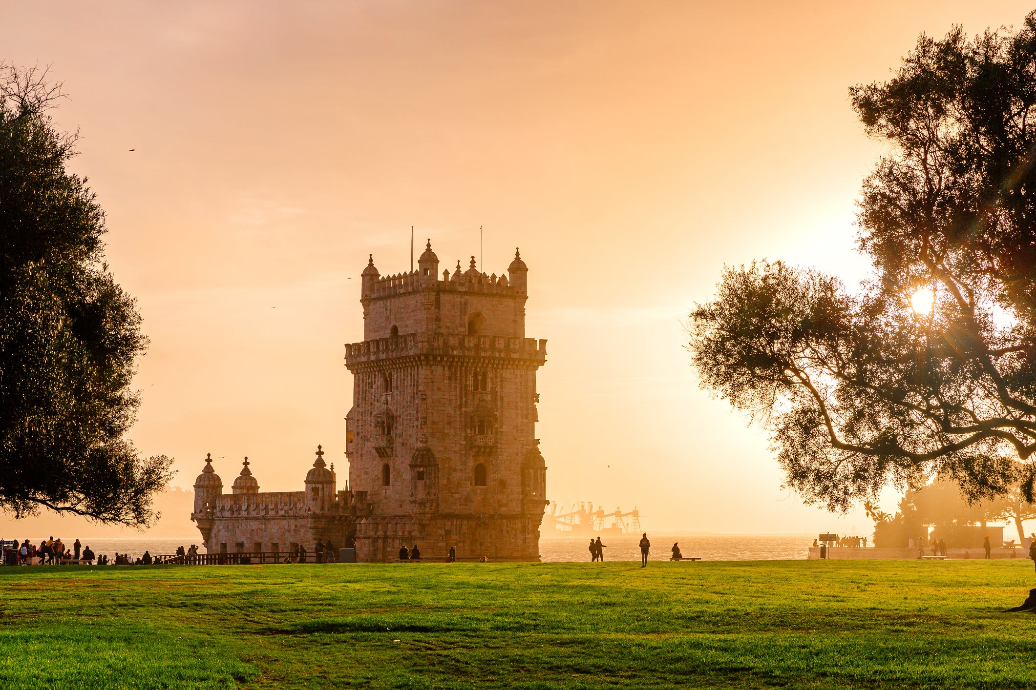 Belem Tower at sunset, Lisbon, Portugal