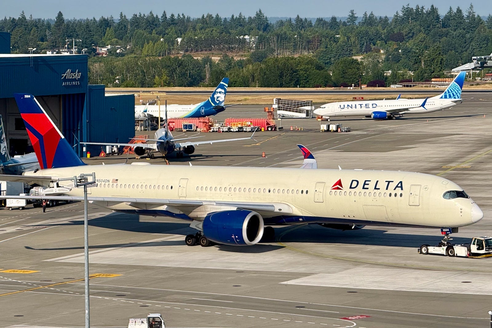 Delta plane in Seattle
