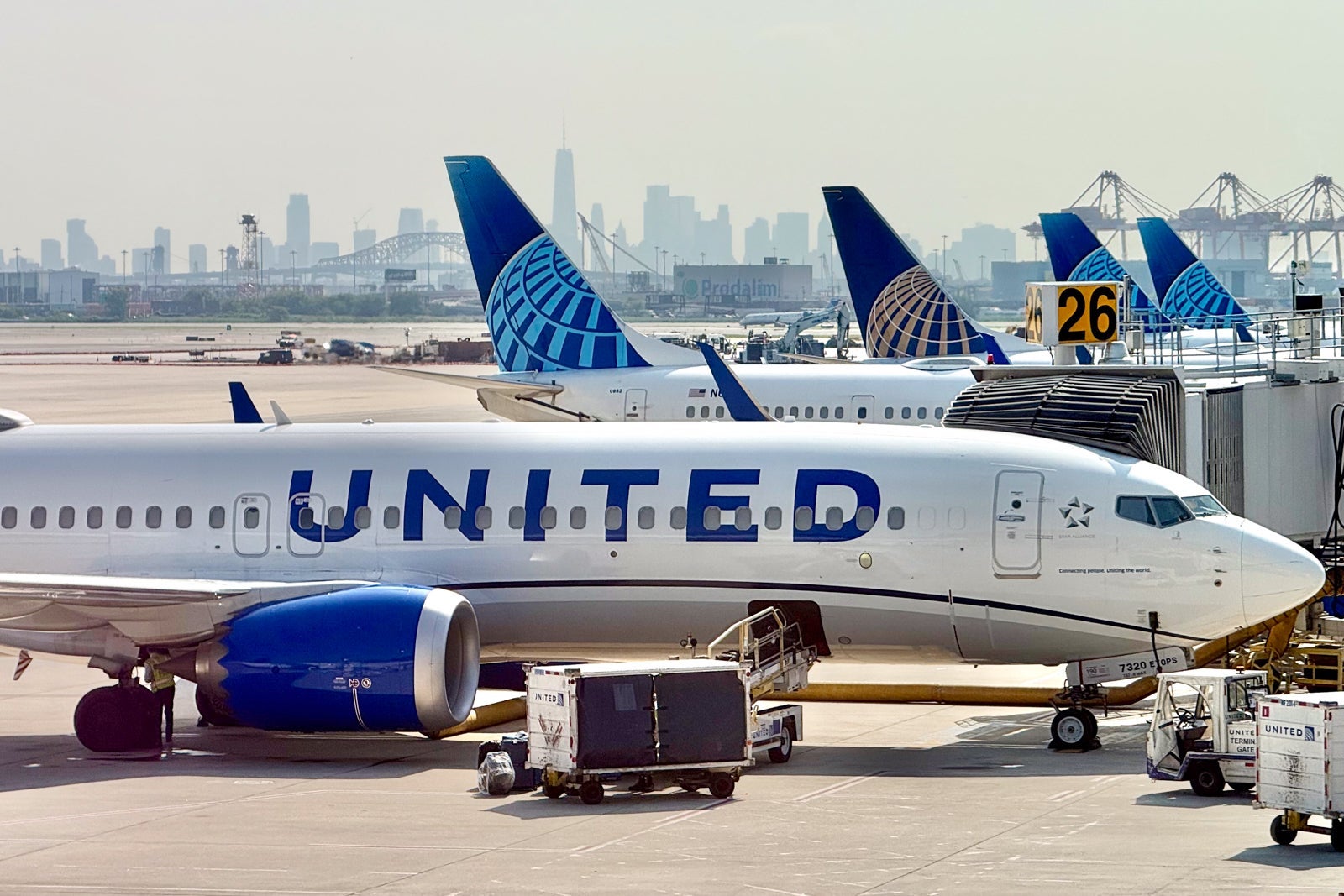 United Plane at Newark AIrport