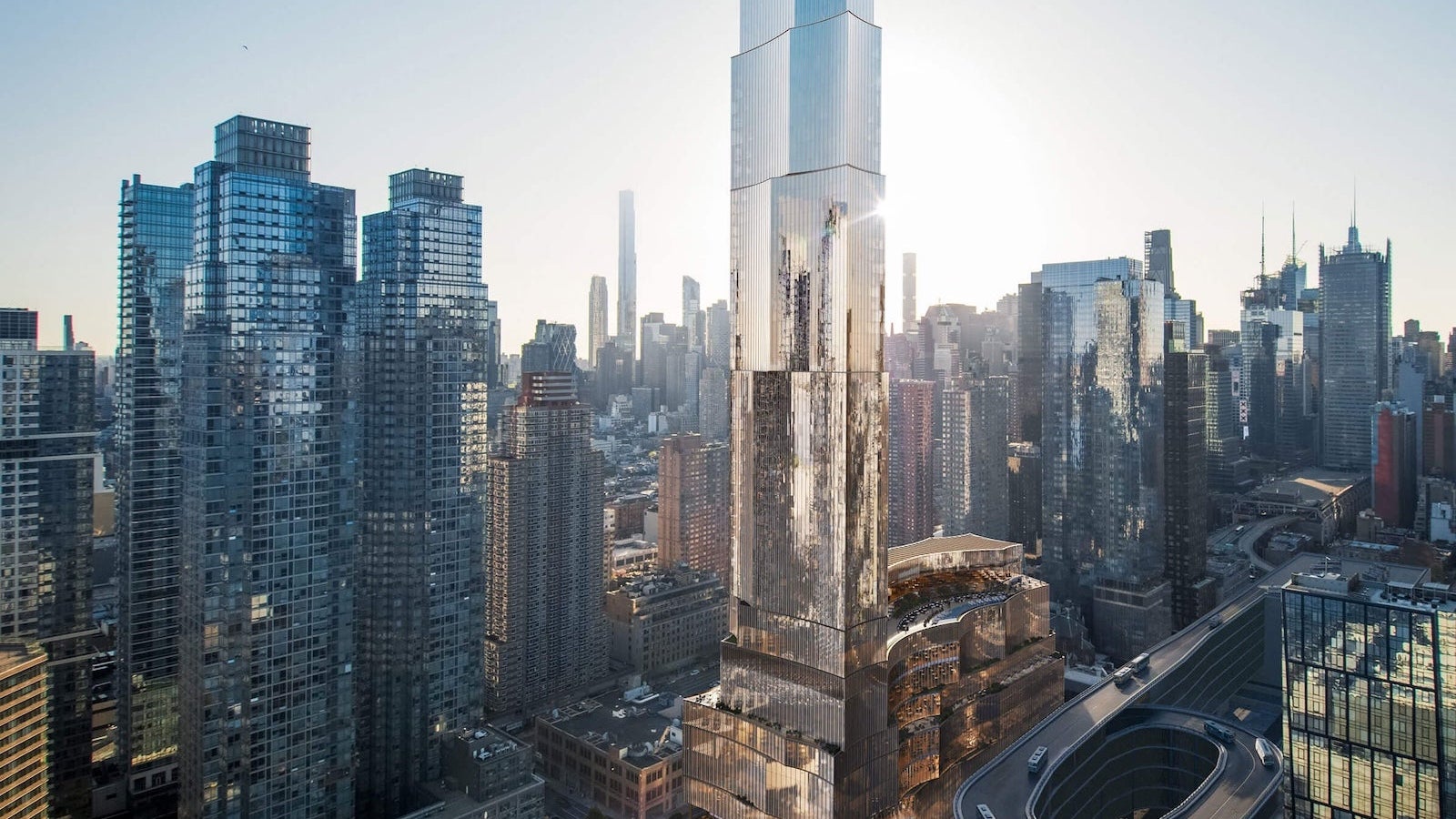 The-Avenir-looking-east-with-Silver-Towers-on-the-left
