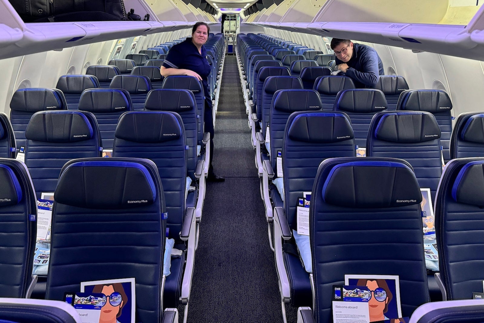 Inaugural EWR-GOH flight