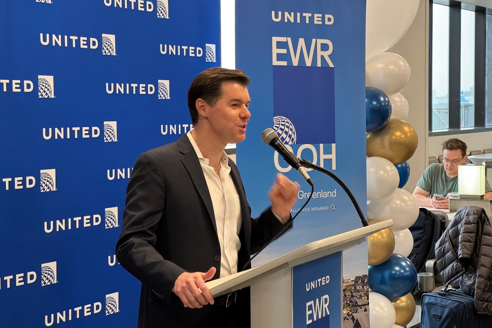 Inaugural EWR-GOH flight