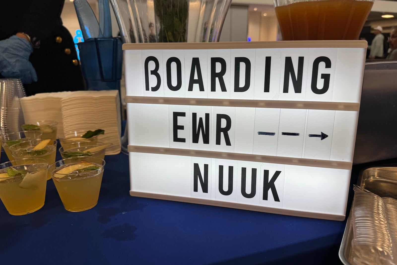 Inaugural EWR-GOH flight