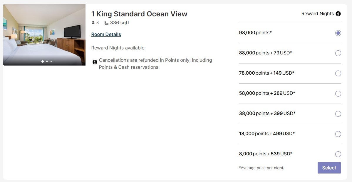 Booking an IHG award stay