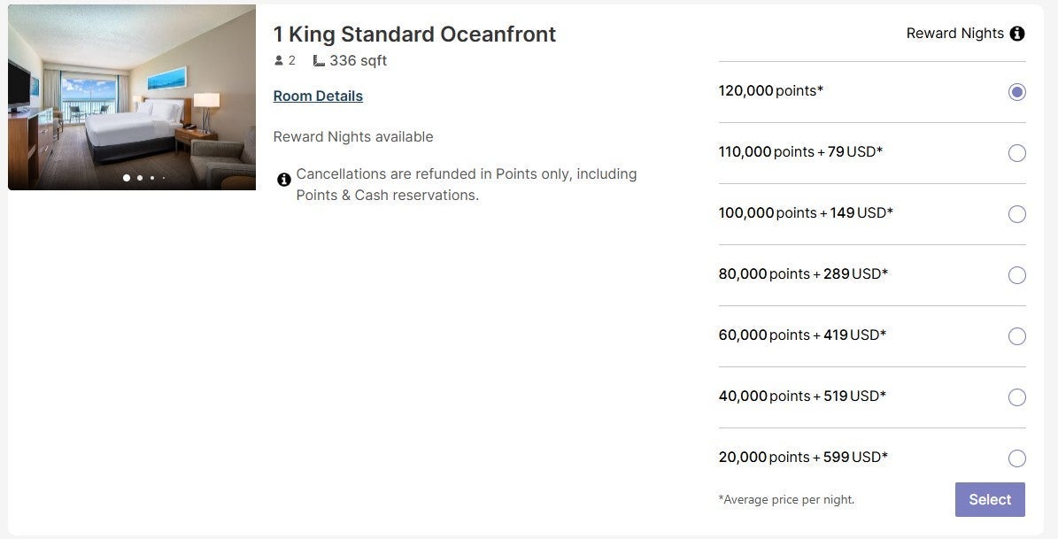 Booking an IHG award stay