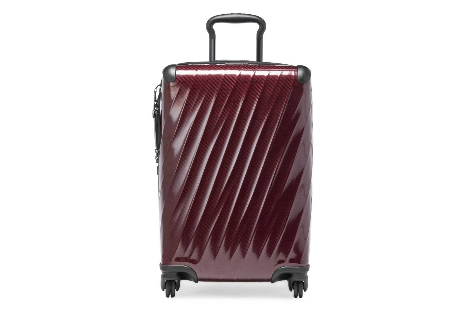 Tumi suitcase on white background