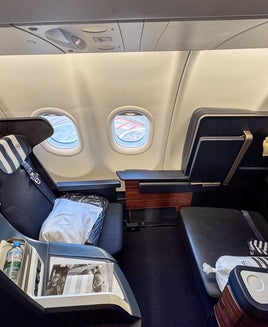 Business Class on a Condor Airlines aircraft.
