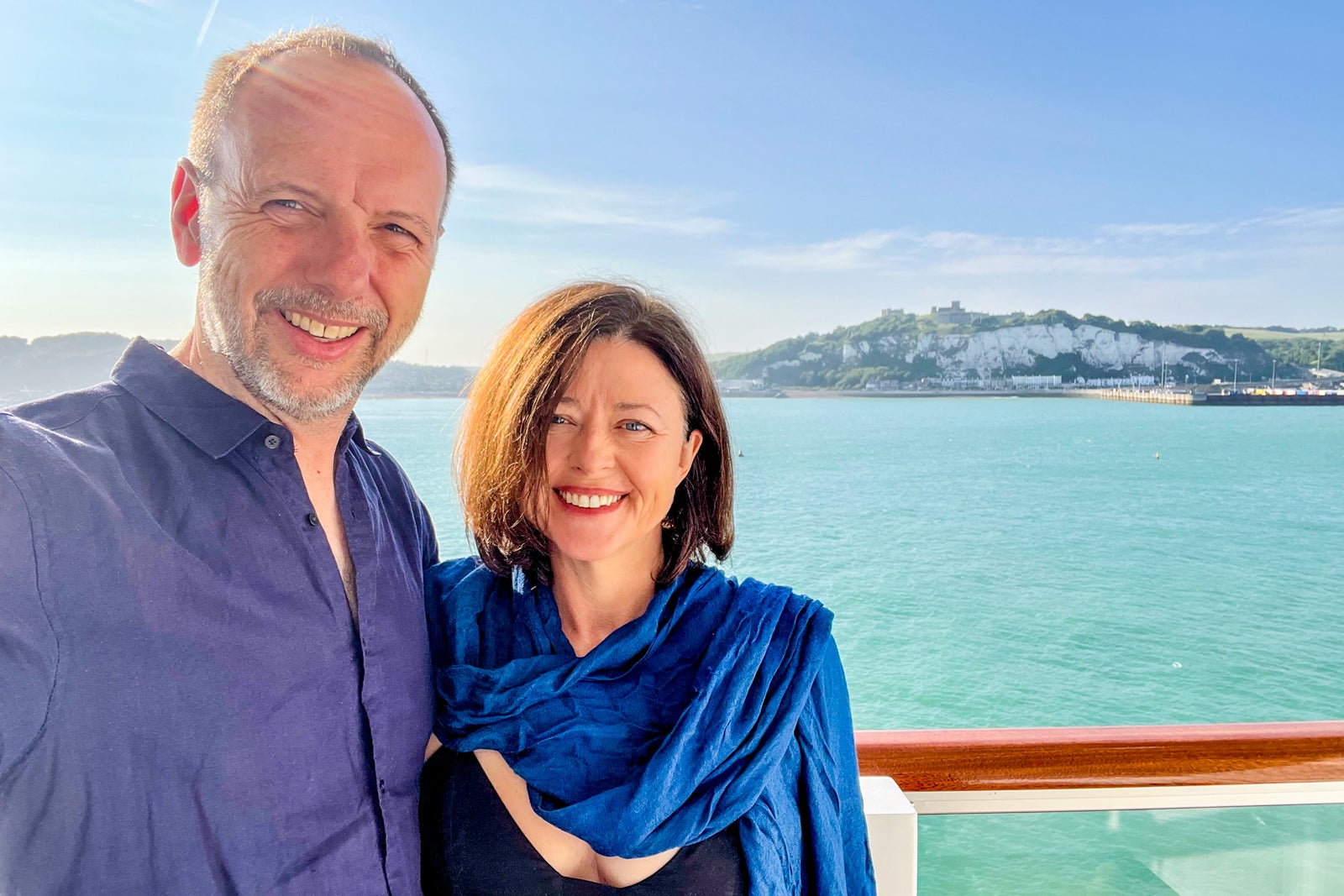 TPG's Gene Sloan and his companion, Belinda Luksic, aboard Viking Saturn.