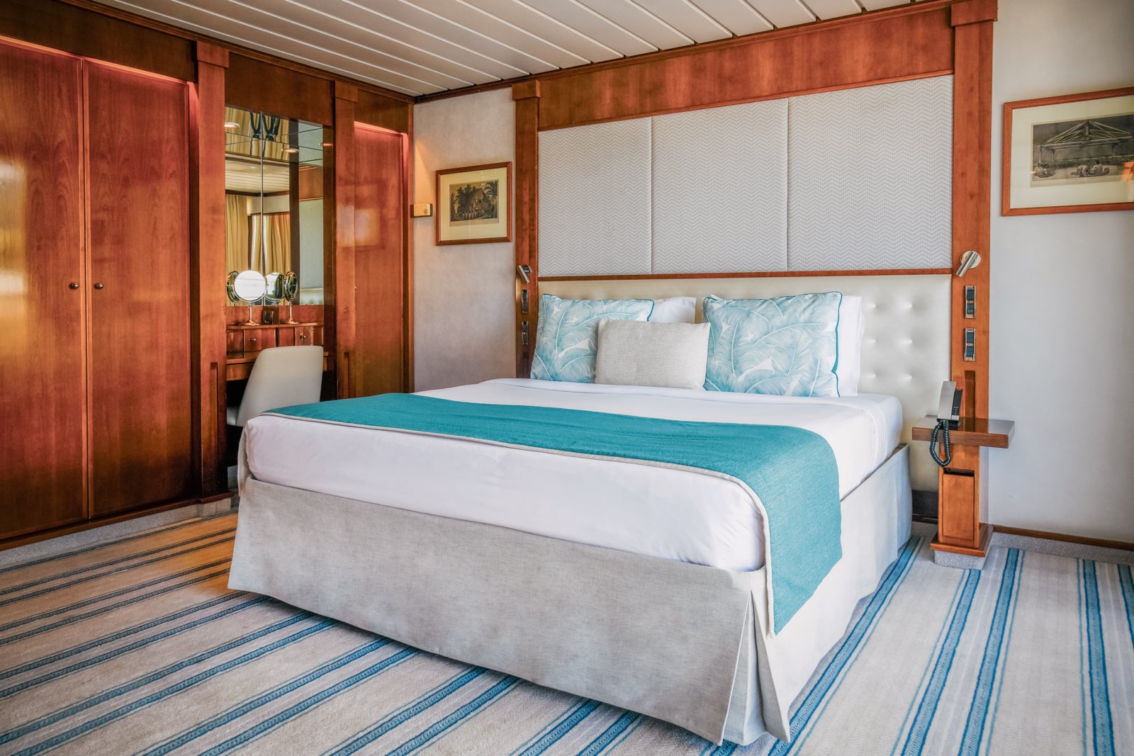 Paul Gauguin Cruises ship cabin and suite guide: Everything you need to know Bedrooms on Paul Gauguin have an airy look